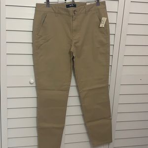 Aero Skinny Mid Rise Khaki Pants